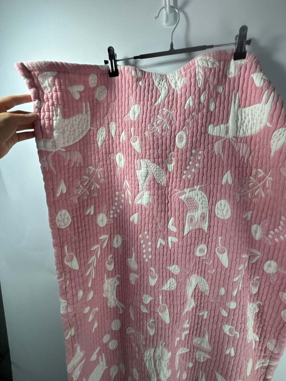 NTBAY Muslin Cotton Jacquard Reversible Baby/Toddler Blanket, Owl and Foliage Pa - Picture 2 of 3